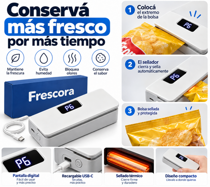 Mini sellador de bolsas