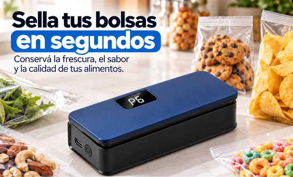 Mini sellador de bolsas